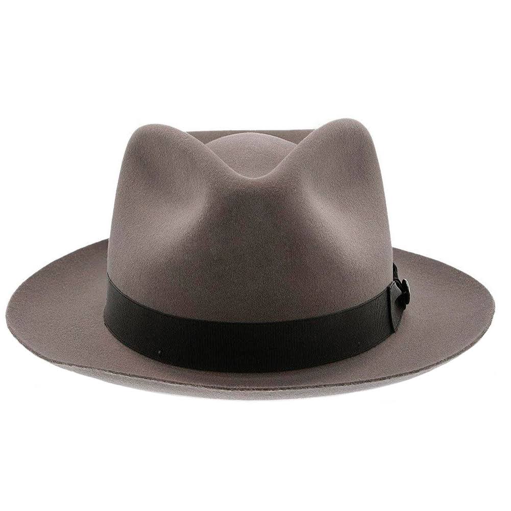 Caribou Fur Felt Fedora Hat Size 6 7/8 A332879
