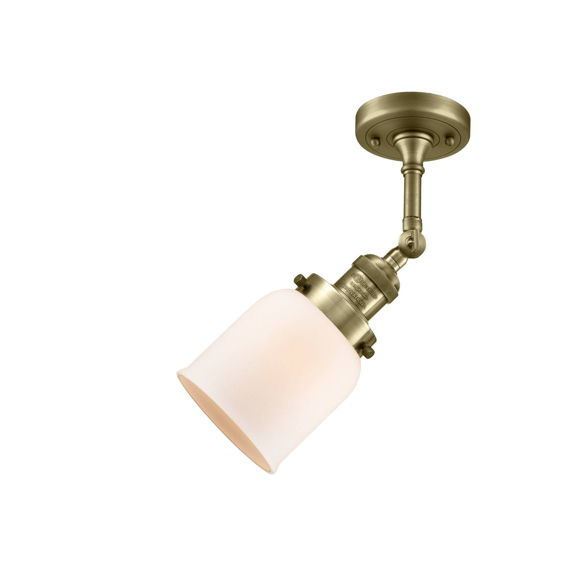 Antique Brass Semi Flush Mount Light P16854