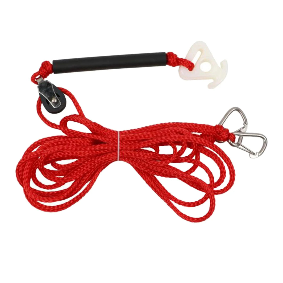 Boat Tow Harness Watersports Rope Steel Hook 12 Connector Pulley J809