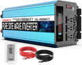 2000W Pure Sine Wave Power Inverter 12V DC to AC 110V/120V Converter with LCD Display G144835